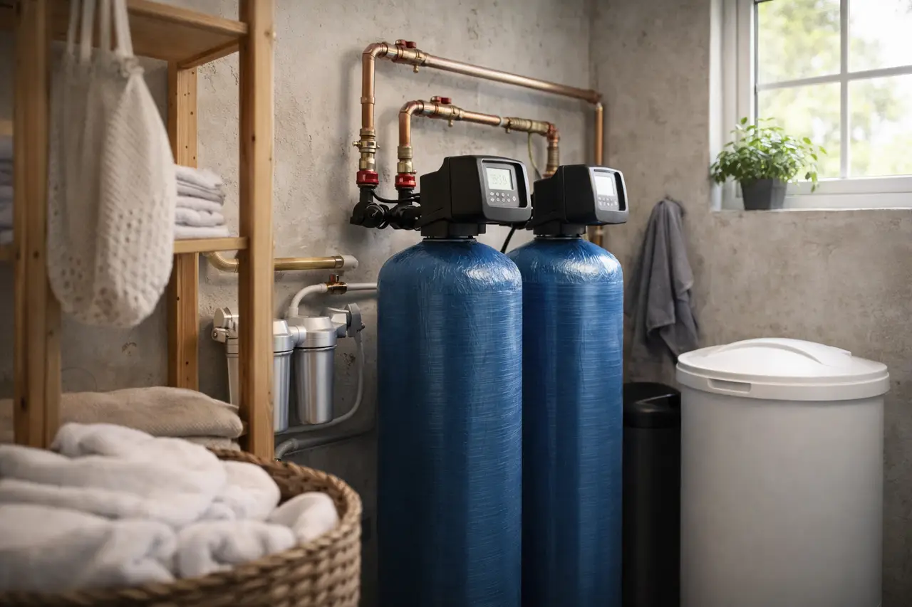 Installation d'un adoucisseur d'eau